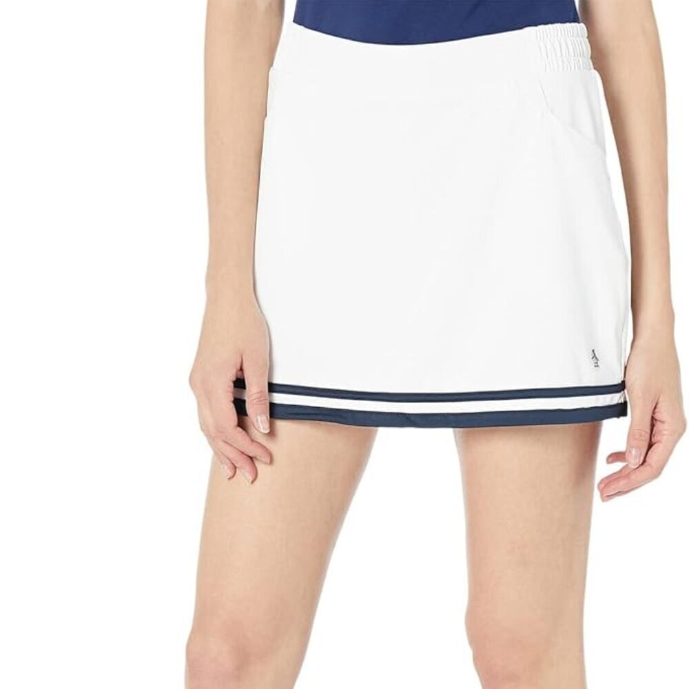 NWT Original Penguin Women's Essential Skort WHITE Size XL